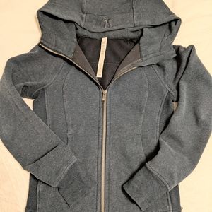 Lululemon Scuba Hoodie, heathered blue, size 2